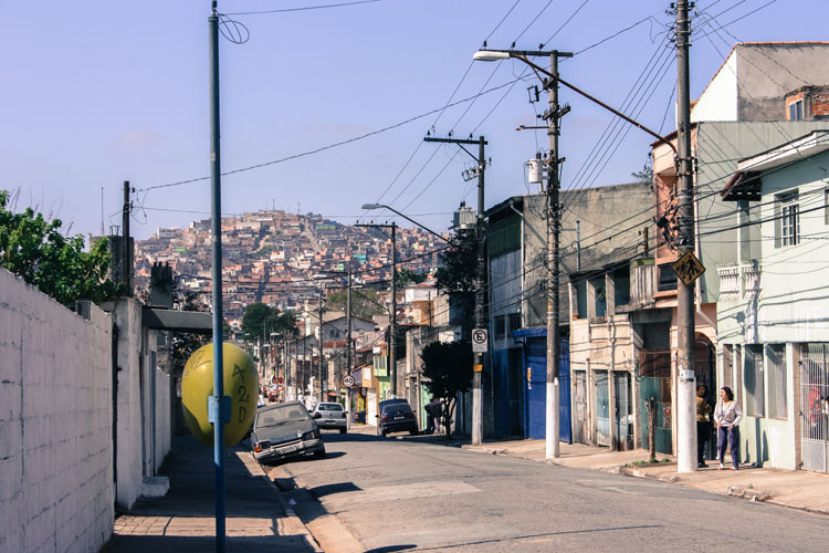 brazilian favela in Sao Paulo